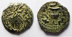 Ancient Coins - Judaea. Jewish War. First Revolt. AE Prutah. Year2. 67/68 C.E.