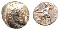 Ancient Coins - Seleukid Kings. Seleukos I Nikator (312-281 BC). AR Tetradrachm (26mm, 17.13g). In the name and types of Alexander III of Macedon. Ekbatana mint. Struck c. 311-305 BC.