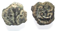 Ancient Coins - JUDAEA, Herodians. Herod II Archelaos. 4 BCE- 6 CE. Æ Prutah