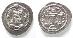 Ancient Coins - Sasanian Kingdom, Peroz I, 458-471 AD. AR drachm