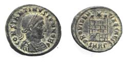 Ancient Coins - CONSTANTINE II AE FOLLIS. CAMP GATE