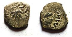 Ancient Coins - Judaea. Jewish War. First Revolt. AE Prutah. Year 3. 68/69 C.E.