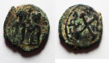 Ancient Coins - PHOCAS (with LEONTIA) AE Decanummium.