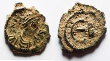 Ancient Coins - Justinian I (527-565). Æ 5 Nummi. Theoupolis (Antioch), 529-539.