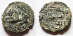 Ancient Coins - ISLAMIC. UMMAYED AE FALS WITH LION. TIBERIAS MINT ضرب طبرية