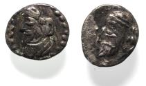 Ancient Coins - Kings of Persis. 2nd century BC. AR Obol