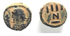 Ancient Coins - Vandals. Municipal coinage of Carthage (c. 480-533). AE 4 nummi (10mm, 1.13g).