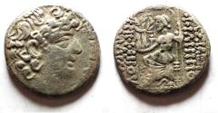 Ancient Coins - Seleucis and Pieria. Antioch under Aulus Gabinius (proconsul 57-55 BC). AR tetradrachm (27mm, 13.95g) in the name and types of Philip I Philadelphos.