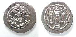 Ancient Coins - Sasanian Kingdom, Peroz I, 458-471 AD. AR drachm