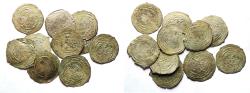 World Coins - ISLAMIC . LOT OF 10. SILVER DIRHAMS FROM YEMEN.