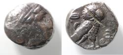 Ancient Coins - Satraps of Mesopotamia. Mazakes, as satrap (c. 331-323/2 BC). AR tetradrachm (20mm, 16.56g). Imitating Athens.