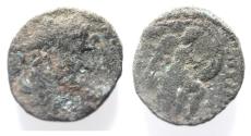 Ancient Coins - AS FOUND. JUDAEA. HERODIAN. AGRIPPA II UNDER DOMITIAN AE 18