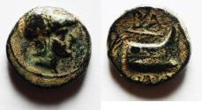 Ancient Coins - KINGS OF MACEDON. Demetrios I Poliorketes, 306-283 BC. AE 13