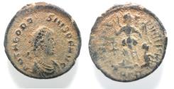 Ancient Coins - AS FOUND. THEODOSIUS AE 4