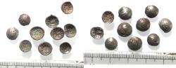 Ancient Coins - LOT OF 10: ARABIA, Southern. Himyar. 'Amd?n Bay?n Yahaqbi?. Circa AD 100-120. AR Fractions. 0.30 gm
