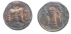 Ancient Coins - SASANIAN KINGS. Vahr?m (Bahram) II, with Queen and Prince 4. AD 276-293. AR Drachm