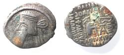 Ancient Coins - Kings of Parthia.  AR Drachm