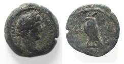 Ancient Coins - EGYPT. ALEXANDRIA. HADRIAN AE DIOBOL. HORUS