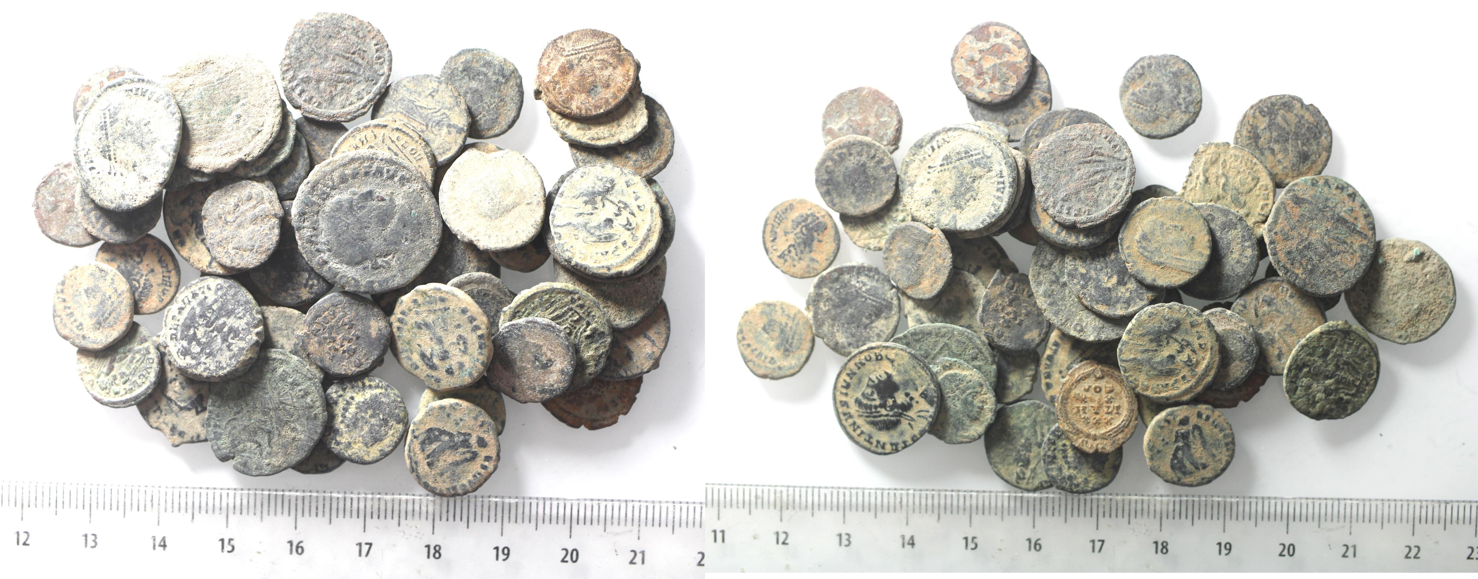 AS FOUND: LOT OF 50 ROMAN AE COINS | Lots & Collections