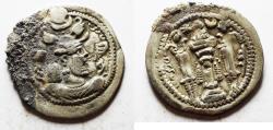 Ancient Coins - SASANIAN. Peroz (AD 457-484). AR drachm (27mm, 3.81g). AY (Eran-Khvarrah-Shapur) mint.