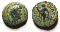 Ancient Coins - Egypt. Alexandria under Marcus Aurelius (AD 161-180). AE diobol (23 mm, 7.18 g). Struck in regnal year 12 (AD 148/9).
