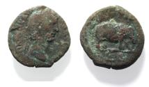 Ancient Coins - EGYPT. ALEXANDRIA. CLAUDIUS I . AE OBOL