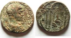 Ancient Coins - DECAPOLIS - GADARA , ELAGABALUS AE 30 , VERY RARE AND BEAUTIFULL COIN!!!!!