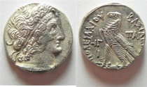 GREEK. Ptolemaic Kingdom. Kleopatra III and Ptolemy X Alexander I (107-101 BC). AR tetradrachm