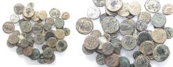 Ancient Coins - AS FOUND: ROMAN LOT OF 50 BRONZE COINS