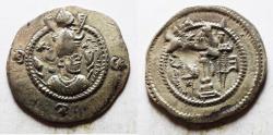 Ancient Coins - SASANIAN. Kavad I (second reign, AD 499–532). AR drachm (30mm, 4.06g). AW (Ahwaz) mint. Struck in regnal year 22 (AD 525/6 AD).