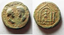 Ancient Coins - NICE AS FOUND: JUDAEA, Aelia Capitolina (Jerusalem). Marcus Aurelius & Lucius Verus. AD 161-169. Æ  29