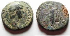 Ancient Coins - AS FOUND. HADRIAN AE SESTERTIUS