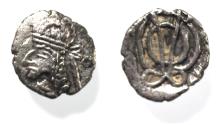 Ancient Coins - Kings of Persis. 2nd century BC. AR Obol