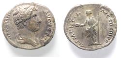 Ancient Coins - Hadrian AR Denarius. Rome, AD 132-134.