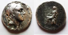Ancient Coins - Seleukid Kings. Antiochos III the Great (223-187 BC). AR tetradrachm (27mm, 16.91g). ΠA monogram mint in northern Mesopotamia. Struck ca. 204/2-187 BC.