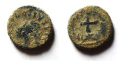 Ancient Coins - THEODOSIUS AE 4 . CROSS