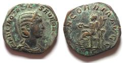 Ancient Coins - Otacilia Severa, wife of Philip I 244-249 A.D. Sestertius Rome Mint