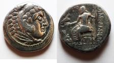 Ancient Coins - Eastern imitation: Macedonian Kings. Alexander III the Great (336-323 BC). AR tetradrachm (26mm, 16.58g). Eastern imitation of Amphipolis mint.