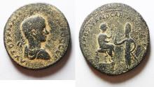 Ancient Coins - MESOPOTAMIA, Edessa. Gordian III, with Abgar X Phraates. AD 238-244. Æ 31