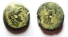 Ancient Coins - Seleukid Kings. Antiochos III 'the Great’ (222-187 BC). AE 27mm, 21/16g). Uncertain mint 63, in southern Coele Syria. Struck c. 198-187 BC.