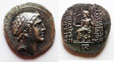 Ancient Coins - Seleukid Kings. Alexander I Balas (152-145 BC). AR tetradrachm (29mm, 16.73g). Seleukeia on the Tigris mint.
