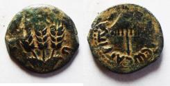 Ancient Coins - JUDAEA, Herodians. Agrippa I. 37-43 CE. AE Prutah .Jerusalem mint.