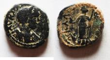Ancient Coins - RARE: Judaea. Ascalon under Elagabalus (AD 218-222) AE 20mm, 8.94g. Struck in civic era year 321 (AD 217/8).