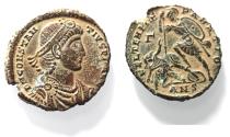 Ancient Coins - CONSTANTIUS II AE . FALLEN HORSEMAN