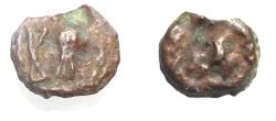 Ancient Coins - Arabia Felix. Hadhramawt. First century BC-first century AD. Cast AE 22mm, 6.33 g. Shaqar mint.