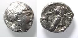 Ancient Coins - Satraps of Mesopotamia. Mazakes, as satrap (c. 331-323/2 BC). AR tetradrachm (21mm, 16.47g). Imitating Athens.