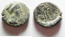Ancient Coins - Samaria. Gaba under Sabina (wife of Hadrian, AD 128-136/7). AE 18mm, 4.85g. Struck in civic era year 194 (AD 133/4).