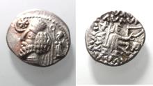 Ancient Coins - KINGS OF PARTHIA. Parthian Kingdom. SILVER DRACHM .