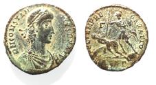 Ancient Coins - CONSTANTIUS II AE . FALLEN HORSEMAN