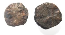 Ancient Coins - Arabia Felix. Hadhramawt. First century BC-first century AD. Cast AE 9mm, 0.83g. Shaqar mint.